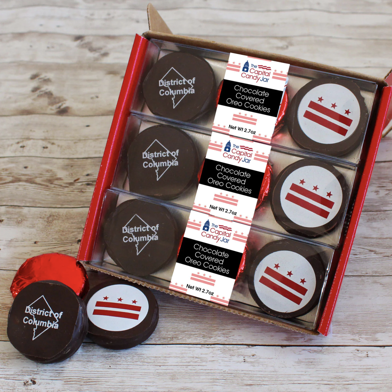 チョコ！　コーデュロイカバーセット Chocolate Covered Oreos 3-Pack by Capital Candy Jar | SHOP MADE IN DC