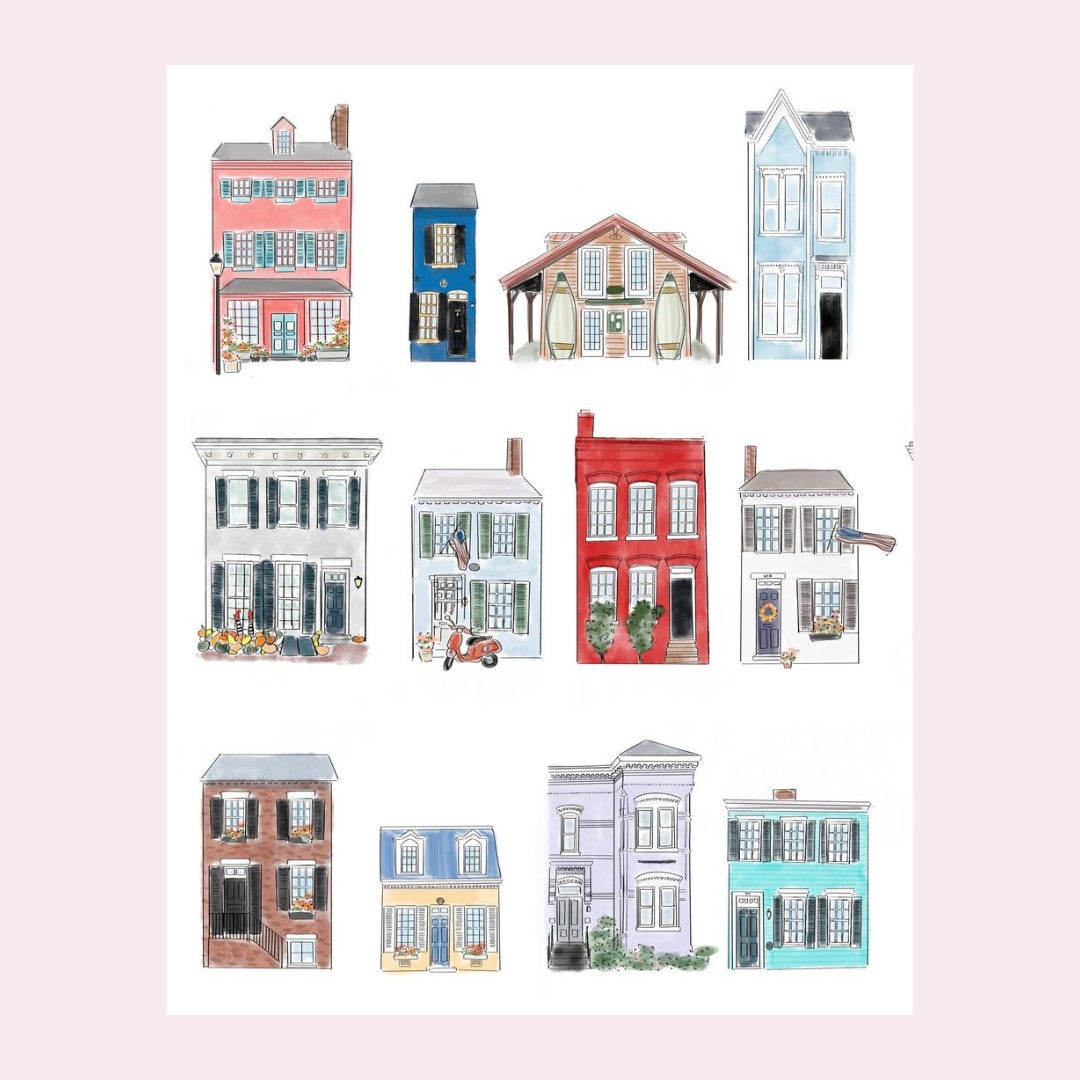 Print (Little Old Town) - The Paper Darlings | SHOP MADE IN DC