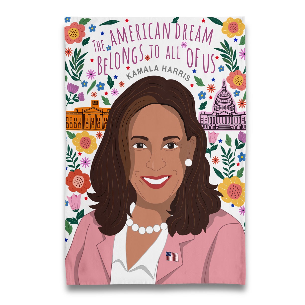 Tea Towel (Kamala Harris - The American Dream) - Naked Decor | SHOP