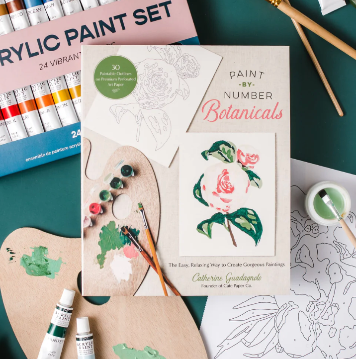 Paint-by-Number Botanicals: The Easy, Relaxing Way to Create Gorgeous  Paintings - Cate Paper Co.